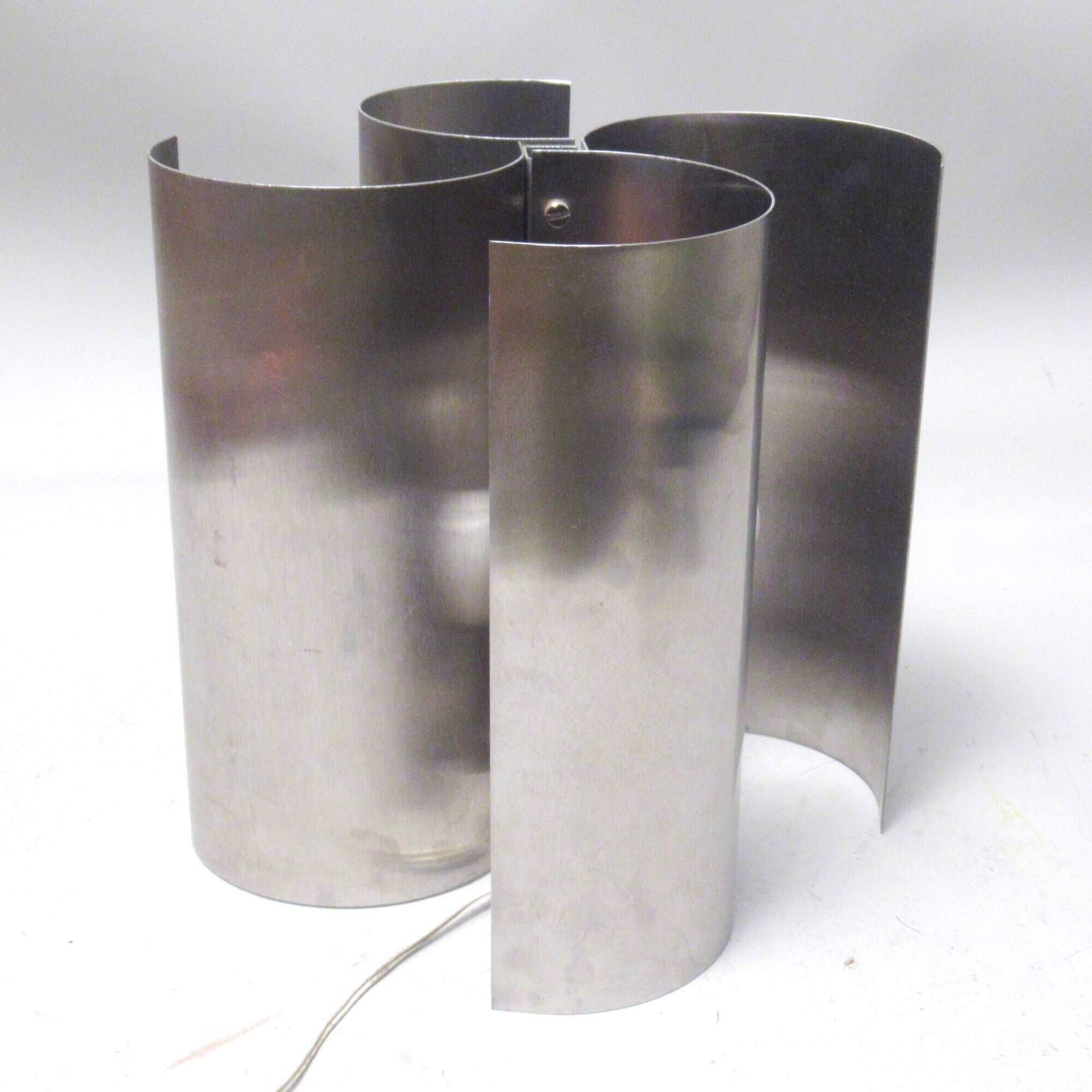 Steel turbine lamp circa 1970