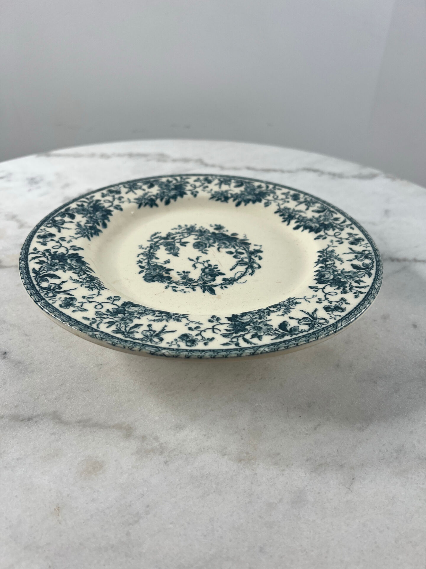 Ironstone gien 1875 bouquet of roses collection - compote dish
