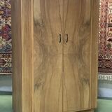 English Art Deco walnut penderie