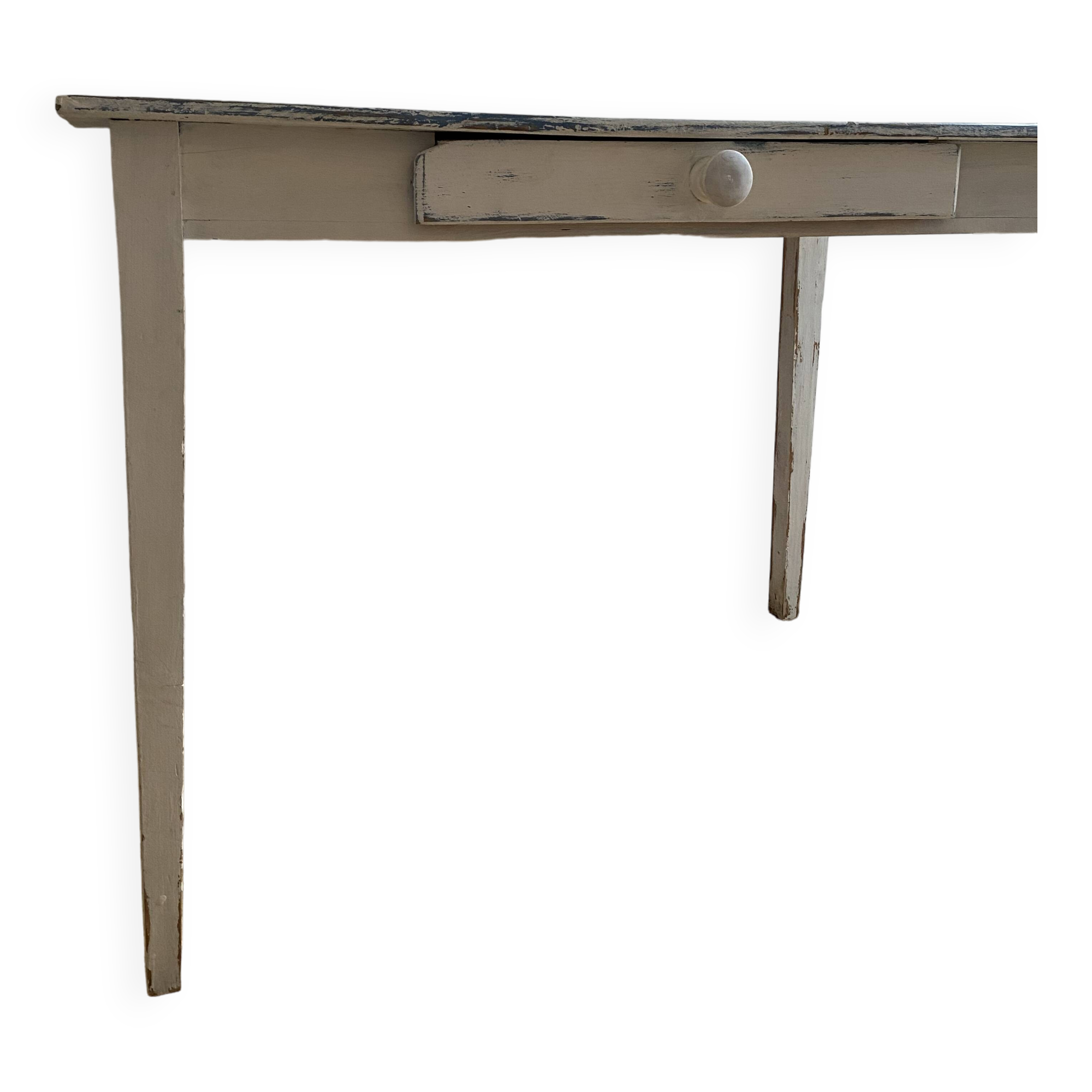 White farmhouse table