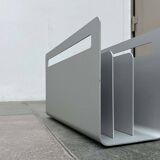 Minimalist aluminium magazine rack by Norman Foster for Helit, Germany, 1990s.