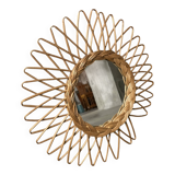 Wicker sun mirror