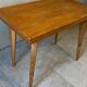 Vintage wooden portfolio table