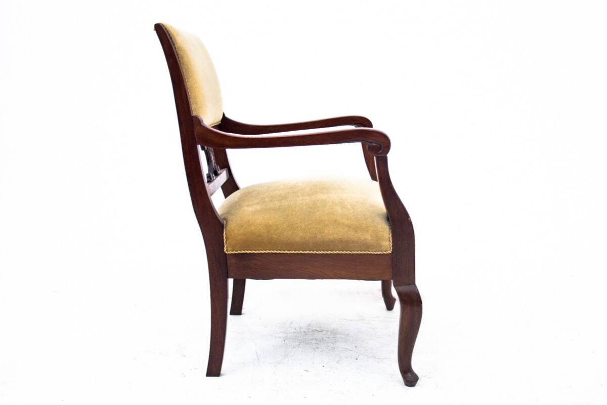 Antique armchair, Northern Europe, circa 1920.