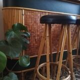 Vintage bamboo bar