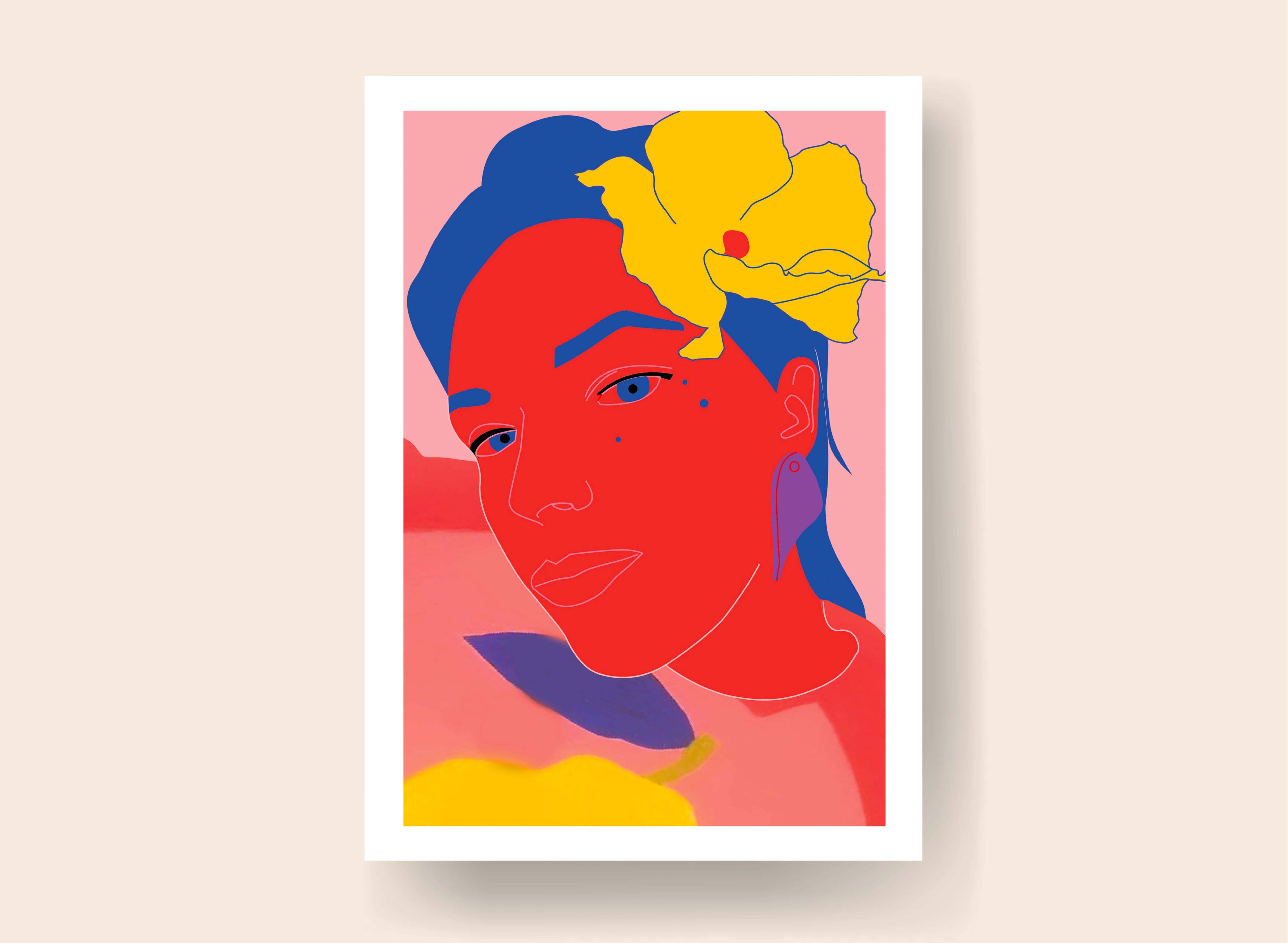 Lemon Girl - Illustration A4