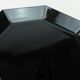 Arcoroc octime cake plate with cloche or cheese dome black and clear glass