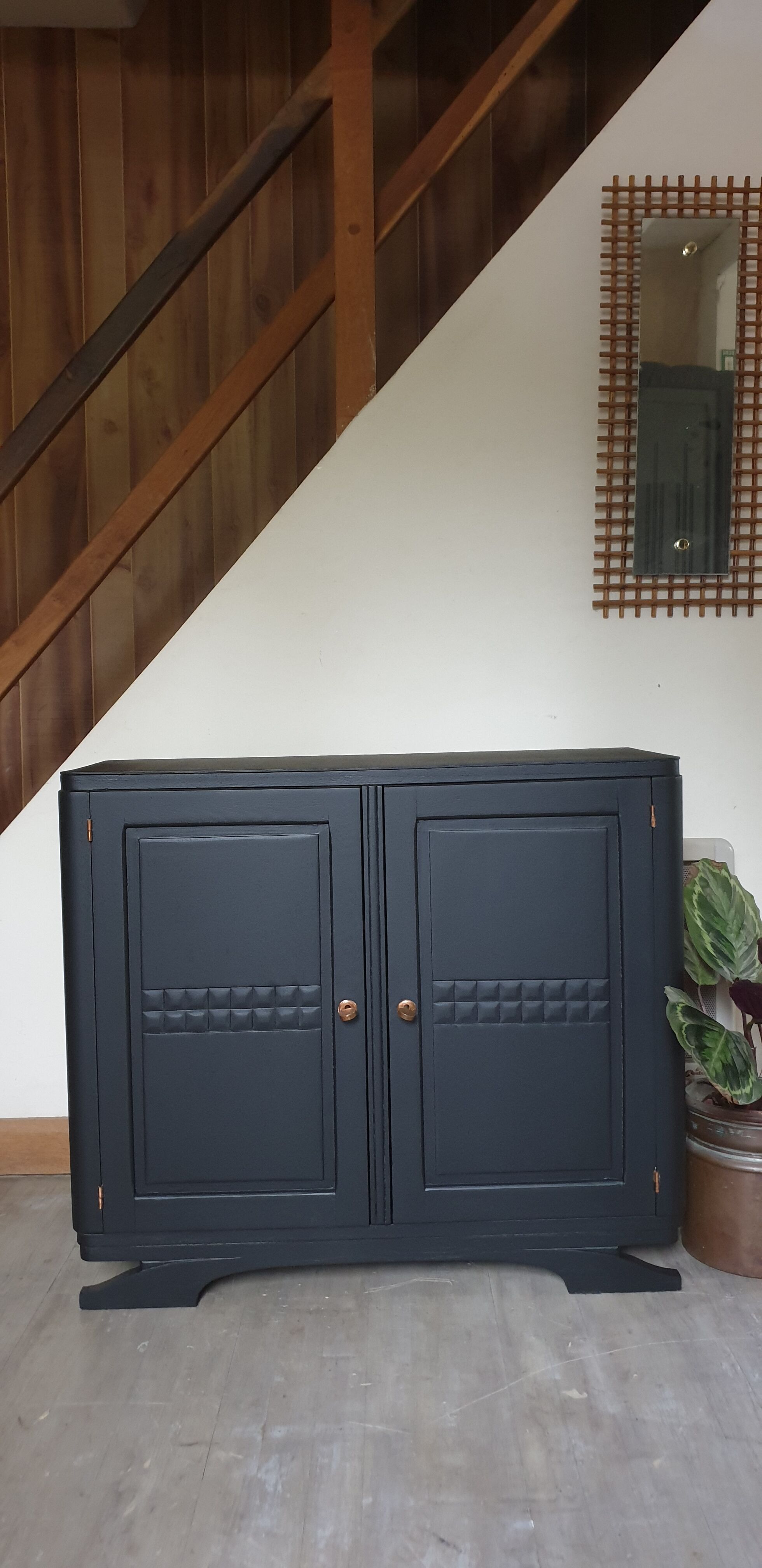 Black art deco buffet