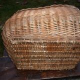 Wicker racing basket with old handle