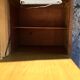 Rattan cabinet with integrated illuminating secretary vintage 1960