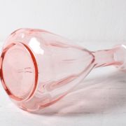 Vintage Pink Glass Decanter: Mid-Century Empoli Carafe, Italy 1930s
