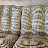 Pine sofa two places 1960 Vintage