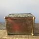 Metal jewelry box decorated with foliage and flowers art nouveau 1920