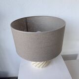 Barbi Ivory and Gold Ceramic Spherical Table Lamp