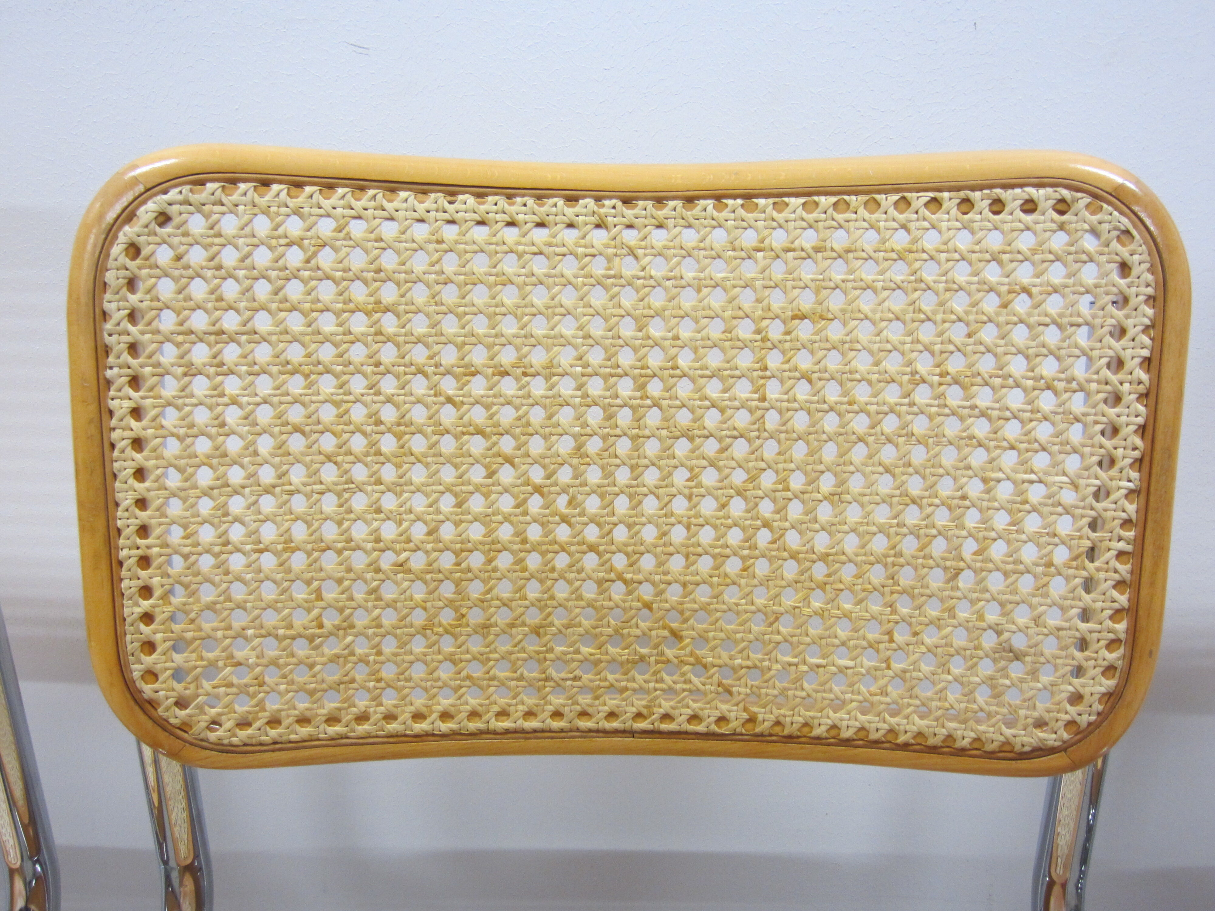 Series of 4 Cesca B32 chairs by Marcel Breuer