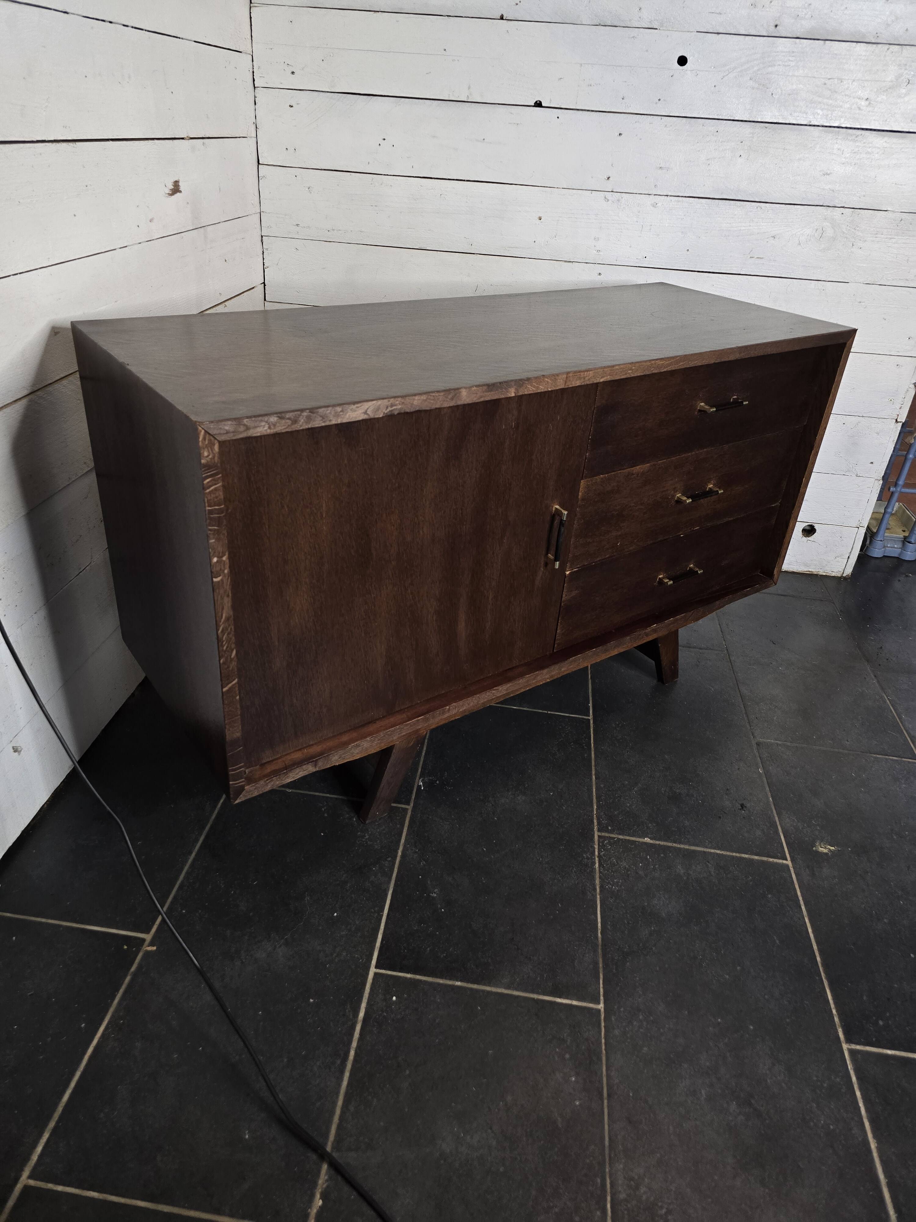 Vintage 60s oak sideboard