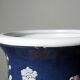 Large baluster vase in Chinese porcelain with vintage floral decoration from the 1970s-80s.
