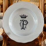 English earthenware service, CP monogram, ducal crown, 109 pieces