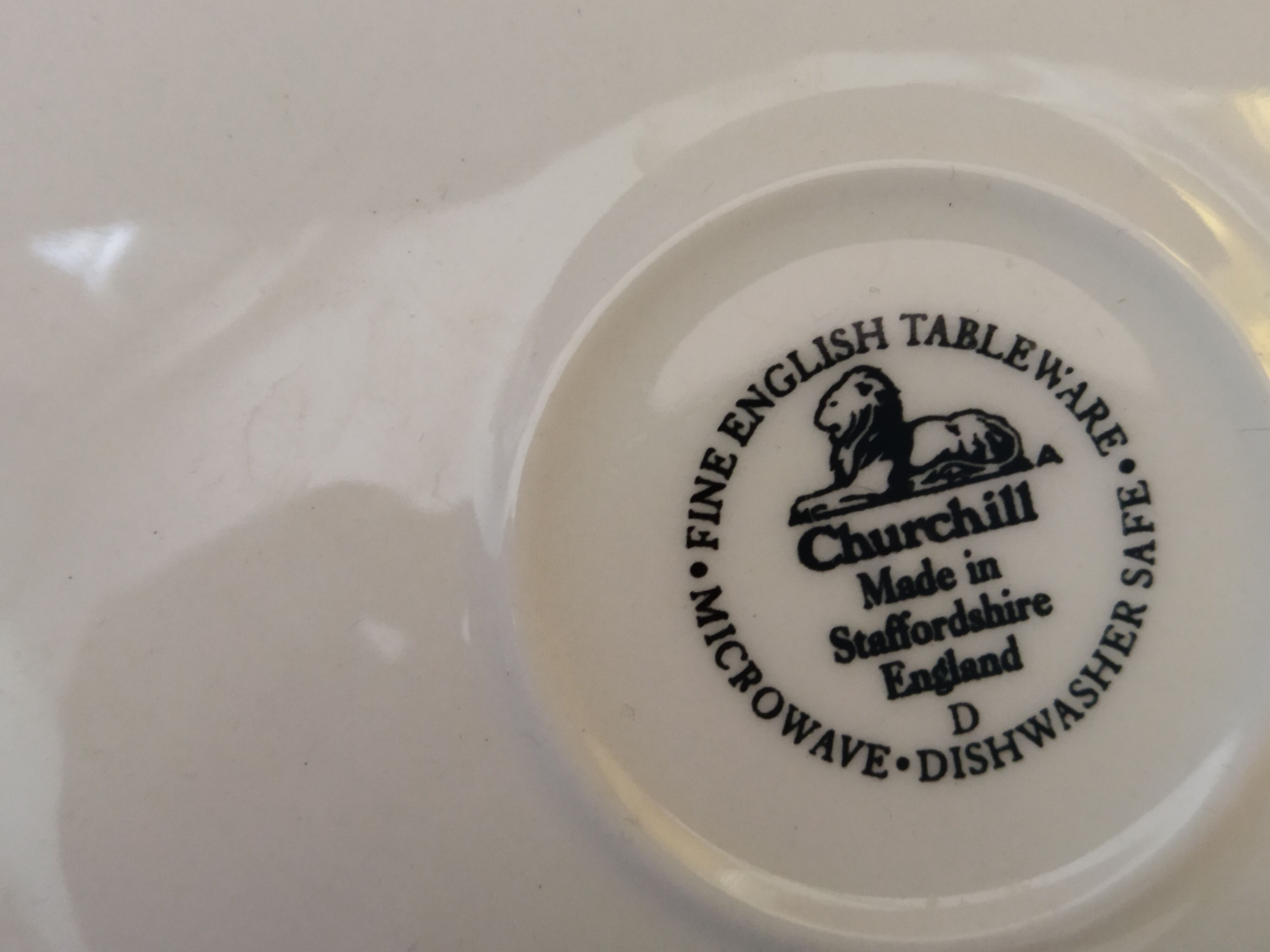 6 English cups Churchill Rosetta