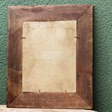 Old mirror, embossed tin