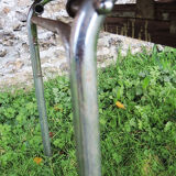 Old extendable table in yellow formica