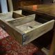 Nineteenth century farmhouse table in natural oak wood 140 x 90 cm