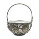 Sugar bowl, postmodernism, silver-plated brass, HEFRA, Poland, 1970s
