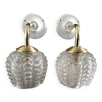 Paire d’appliques murales vintage