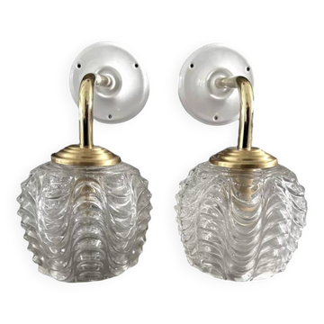 Paire d’appliques murales vintage