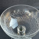 Champagne cups, art nouveau, 1/2 cristal soufflé et taillé