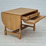 1970s, Danish design, coffee/sewing table, oak wood, original condition.