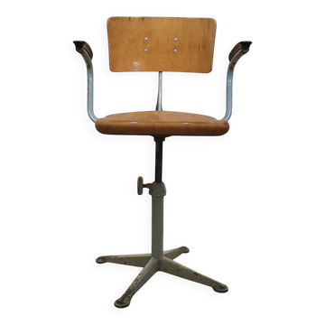 Friso Kramer for Ahrend Cirkel studio chair with arms / 1960s