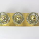 Pair of wall sconces in crystal designed by Sciolari for Peill & Putzler.