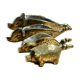 Set de 4 cochons cendriers en bronze Pfizer