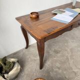 Table de ferme bureau noyer XIXème