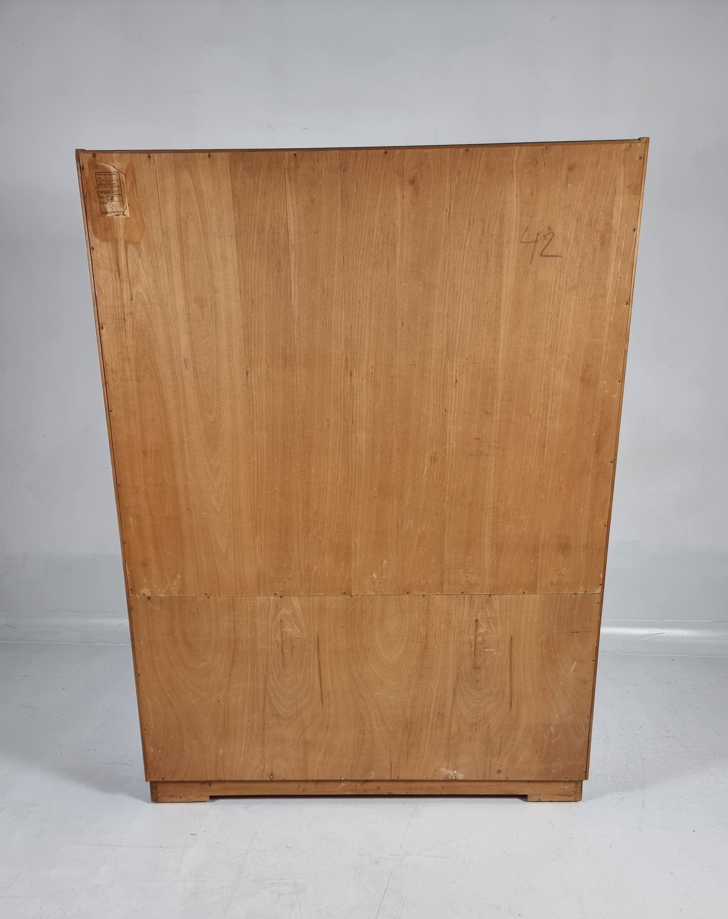 Vintage showcase in birch, 1970s