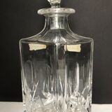 Carved crystal decanter
