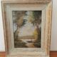 Oil on canvas old landscape painting