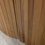 Baumann style wooden free-standing folding screen vintage 1950s