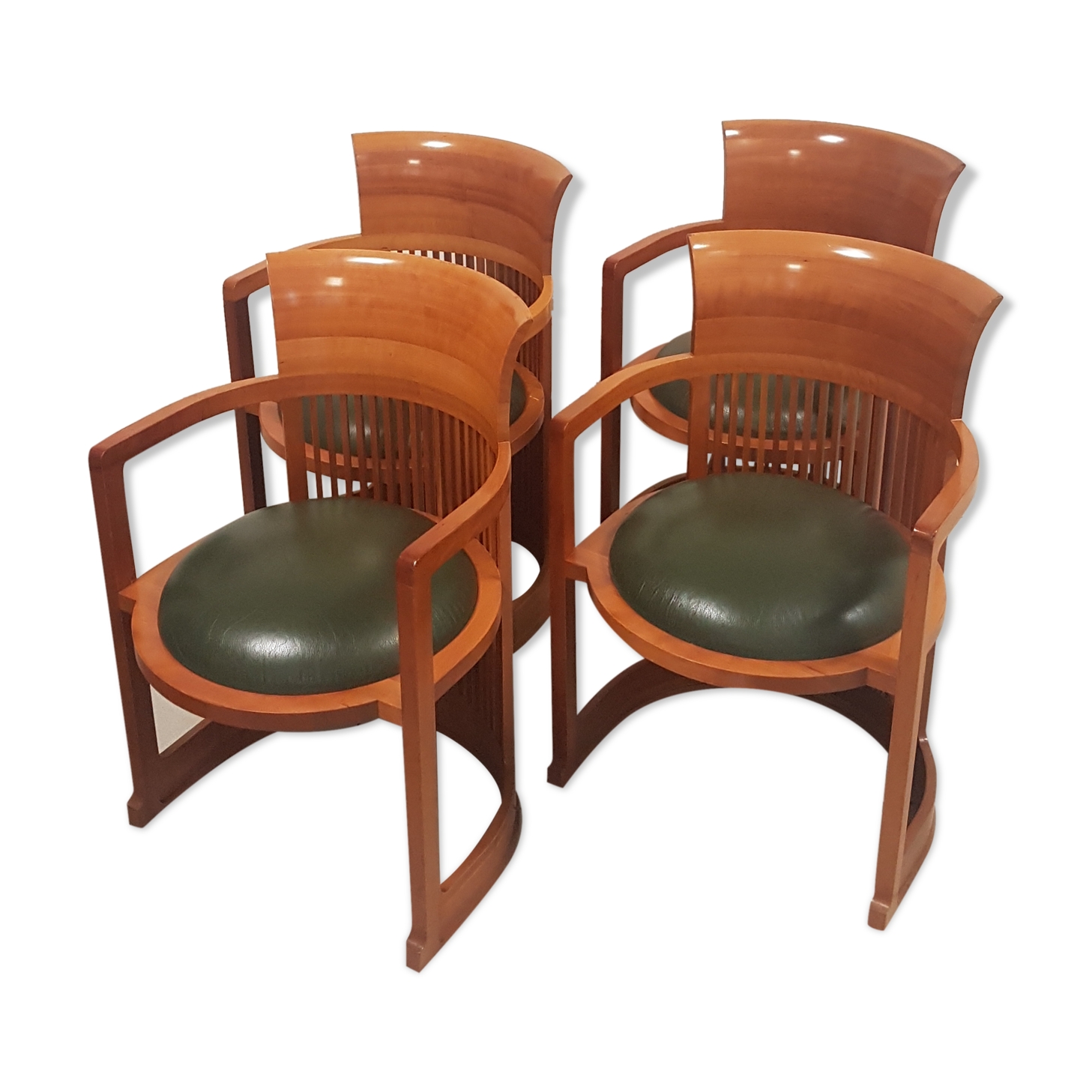 Armchairs model "Barrel"by Franck Wright  for Cassina