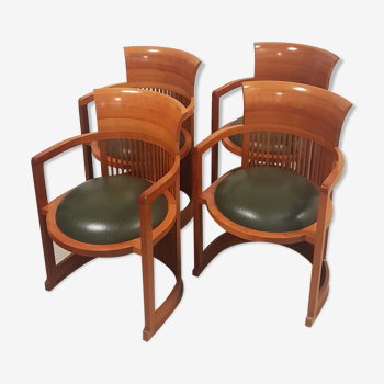 4 fauteuils modèle "Barrel" de Franck Wright pour Cassina