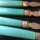 Set of brass dessert forks