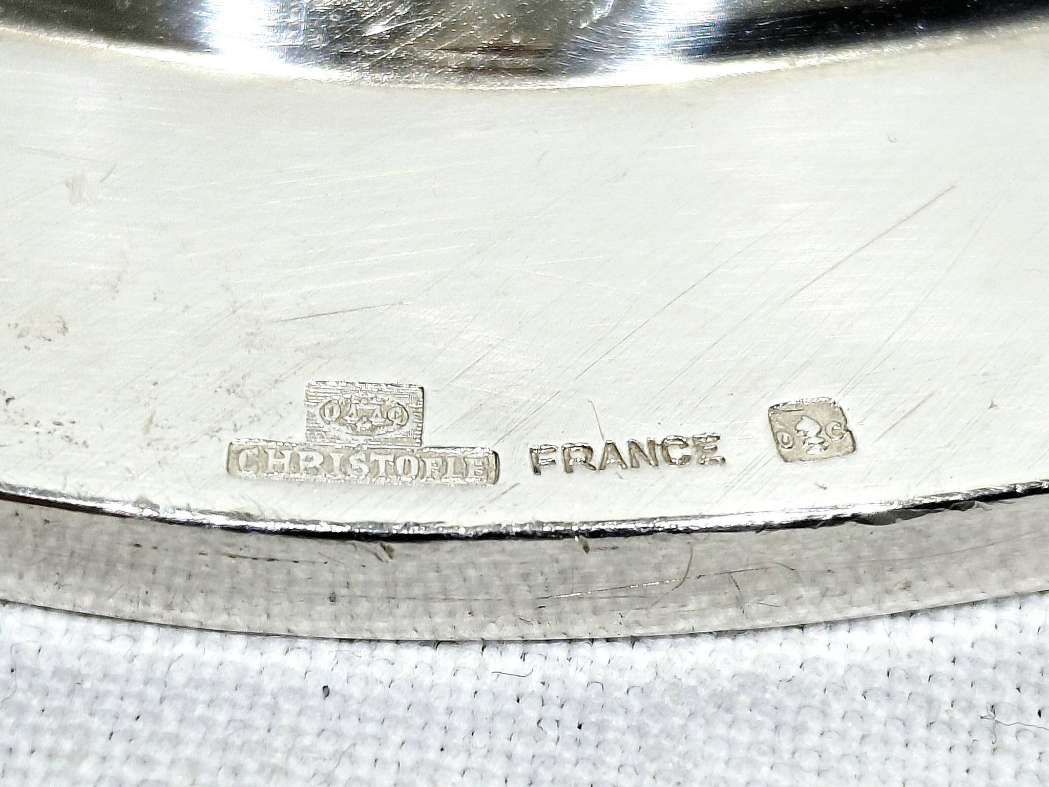 Christofle - Plat contours en métal argenté