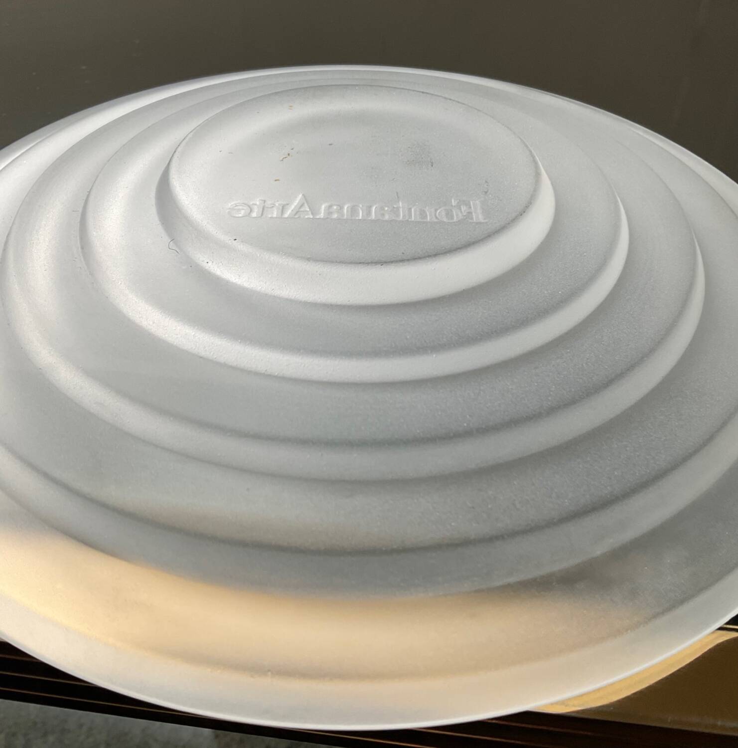 Duo of Fontana Arte glass pockets