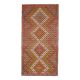 1970s Vintage Turkish Oushak Handmade Wool Cotton Orange Area Rug 179x353