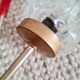 Glass and brass wall lamp 50s