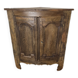 Encoignure galbée xixème en chêne