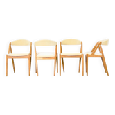 Set of four oak dining chairs by Kai Kristensen (Model 31)