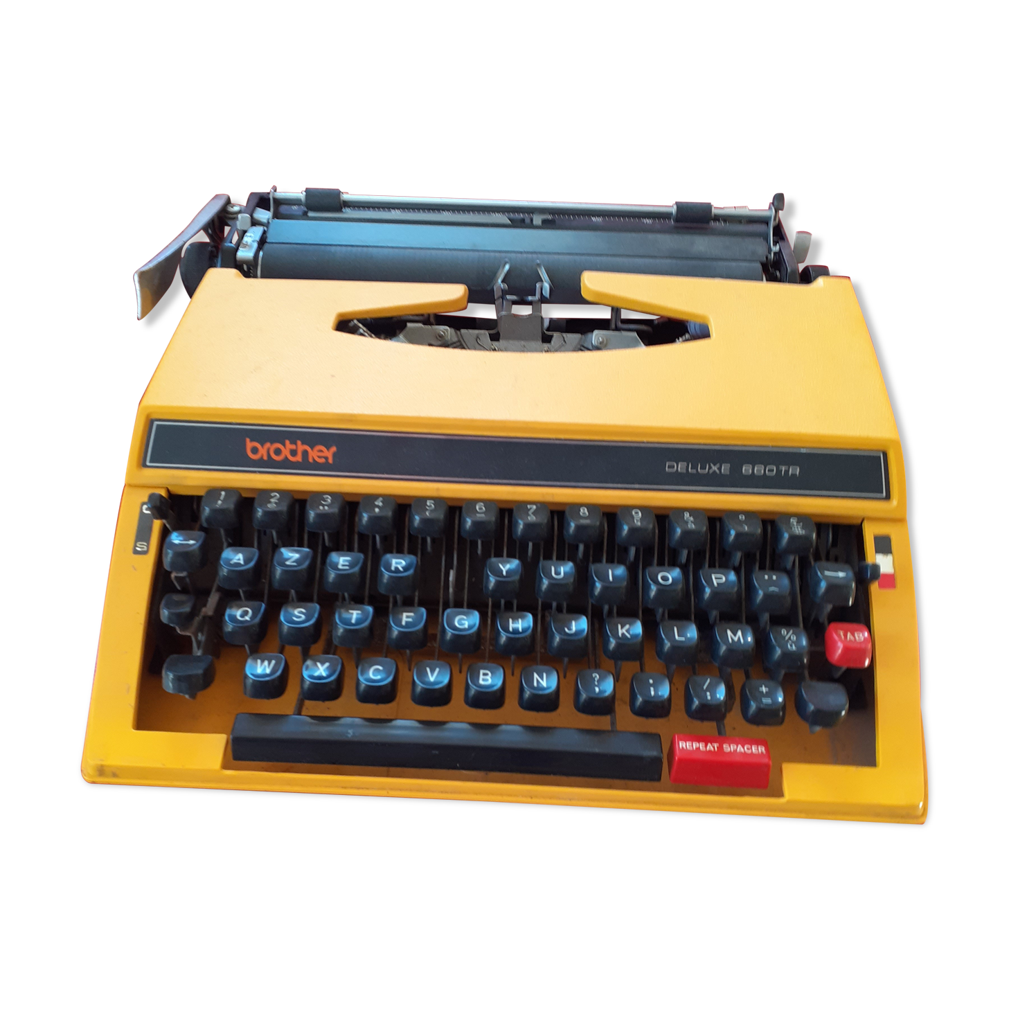 Yellow typewriter