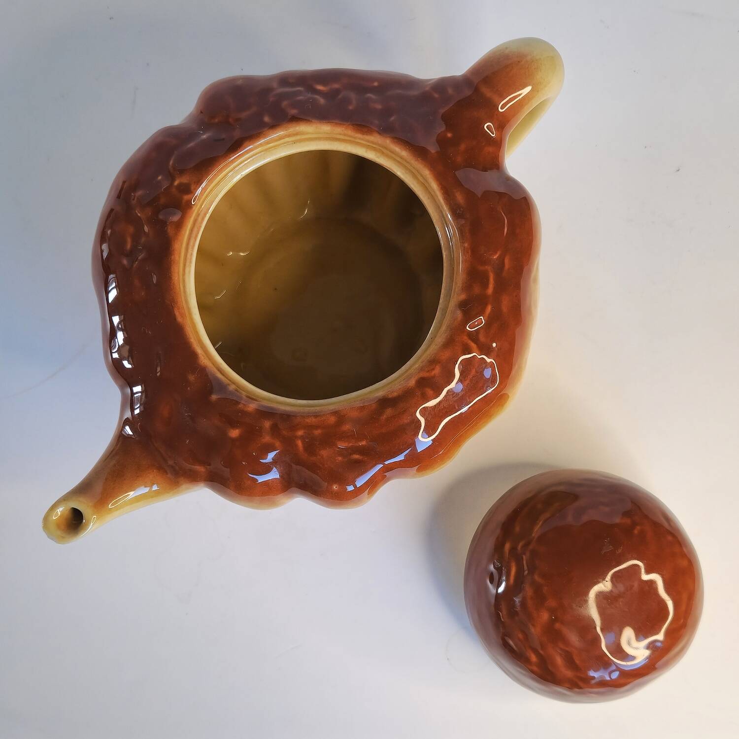 Théière 80's forme brioche